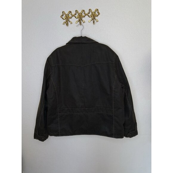 VTG Columbia Bomber Jacket Brown Cotton Full Zip Lined Outdoor Mens 2XL Dress Z - Picture 6 of 9